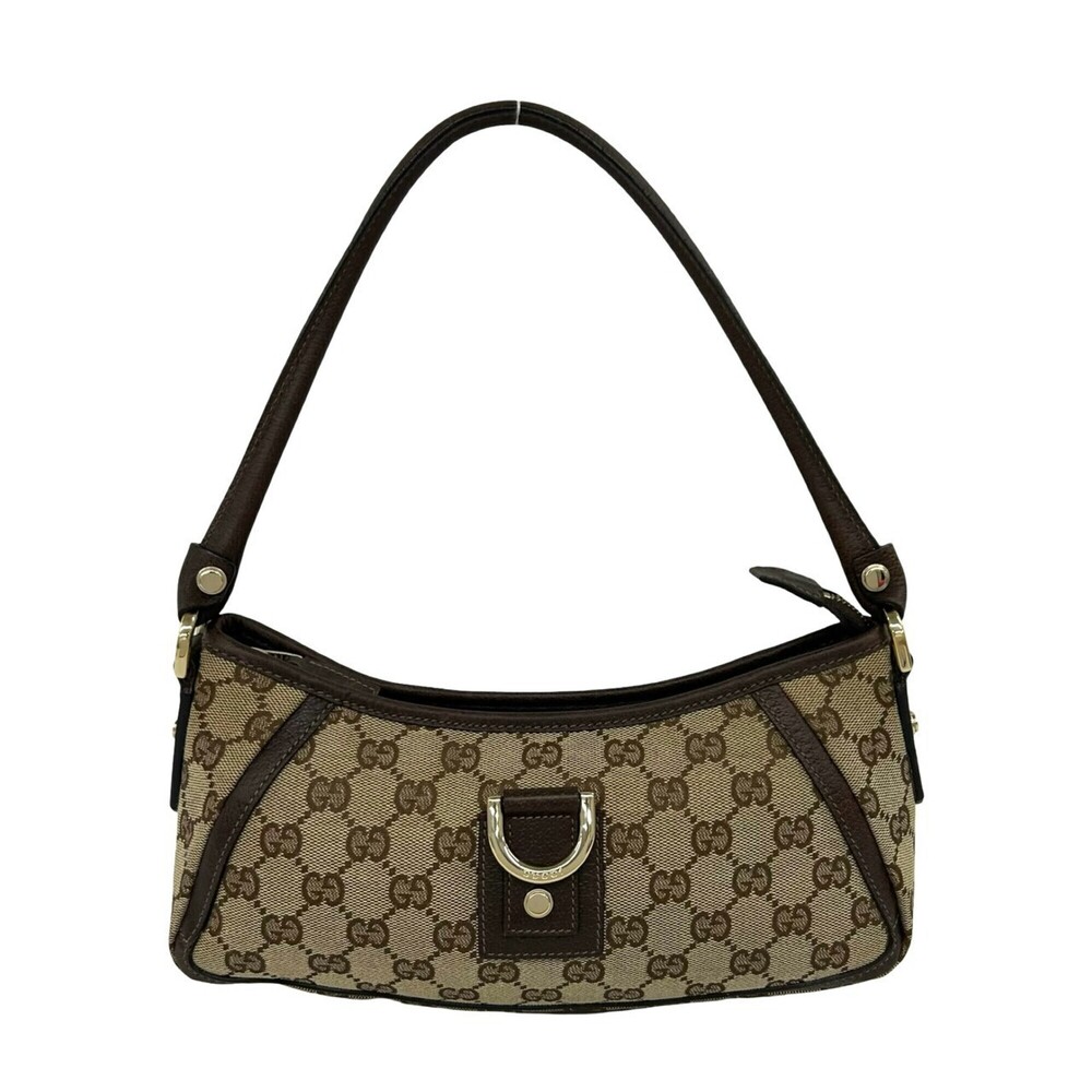 GUCCI Brown Leather Shoulder Bag